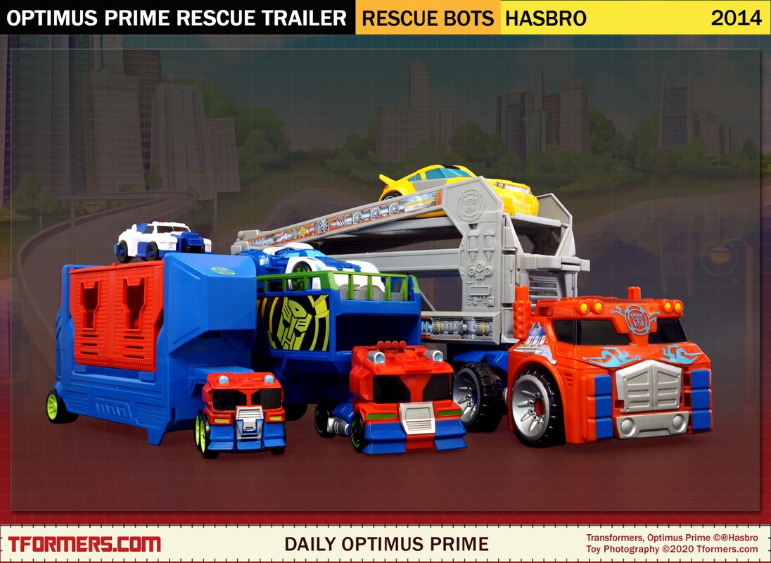 Transformers rescue bots optimus prime rescue trailer by hasbro new arrivals